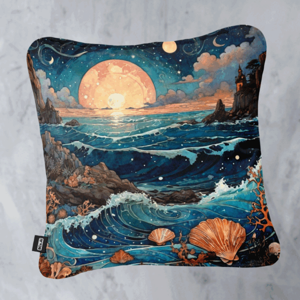 Kit de 3 Cojines Decorativos - Sueños de Luna y Mar - Imagen 2