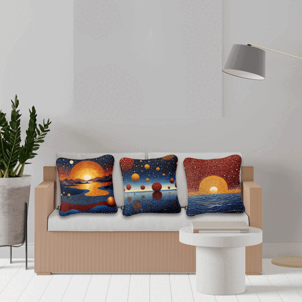 Kit de 3 Cojines Decorativos - Sueño Estelar