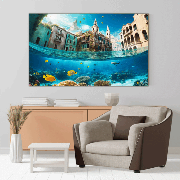Cuadro Decorativo - Ciudad Sumergida - Imagen 3