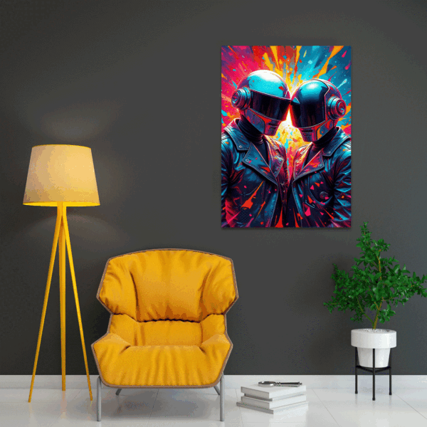 Cuadro Decorativo - Dúo Robótico - Imagen 2